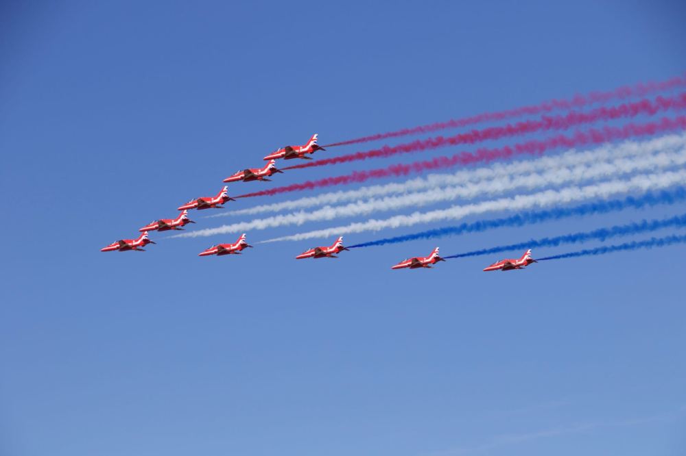 Red Arrows Display start