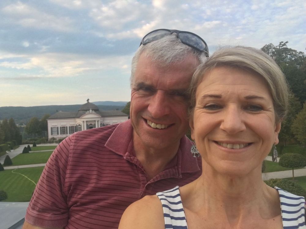 Us at Melk Abbey Garden