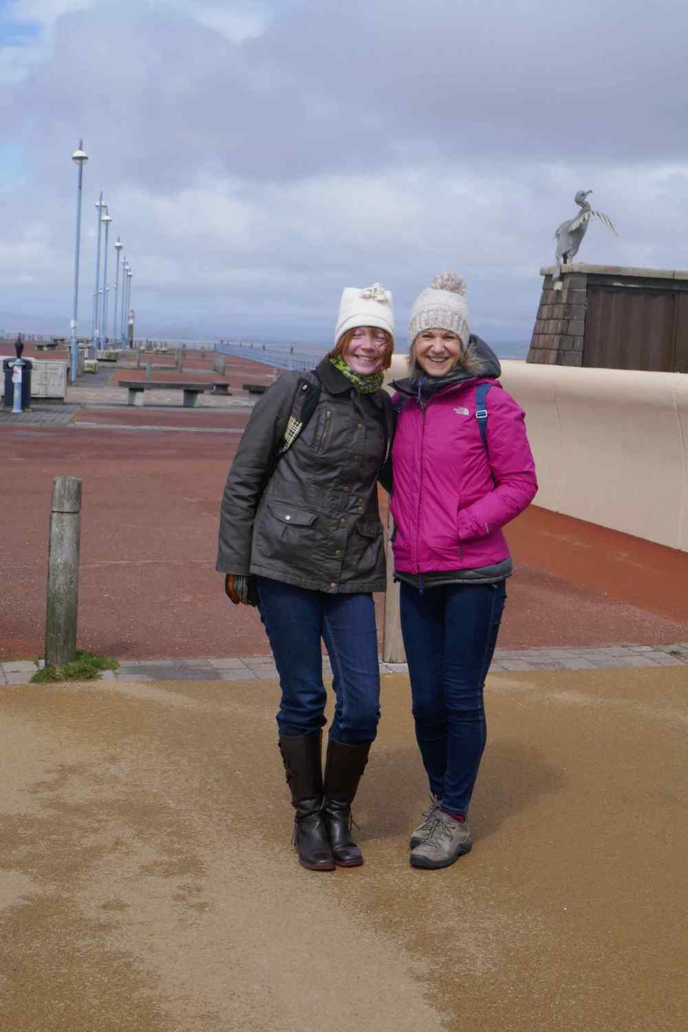 Lyn and Jenny on the pier
